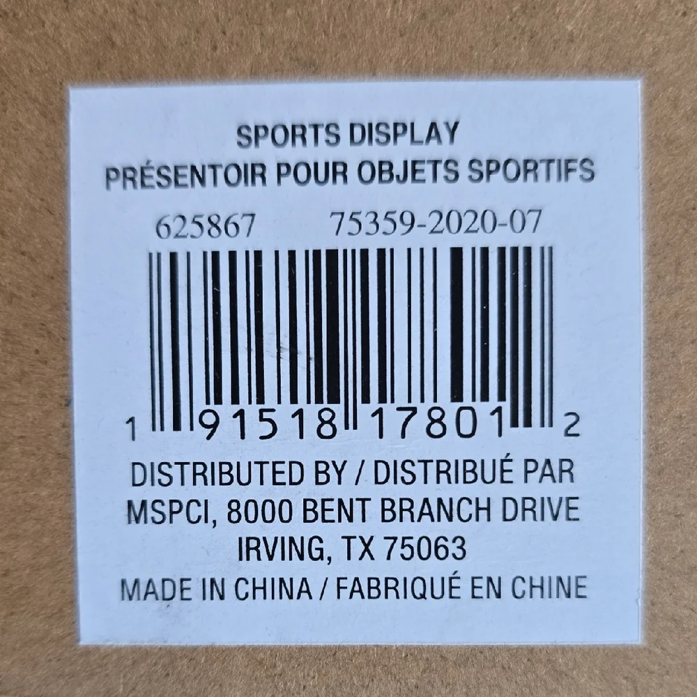 Studio Decor Natural Wood Sports Display Frame